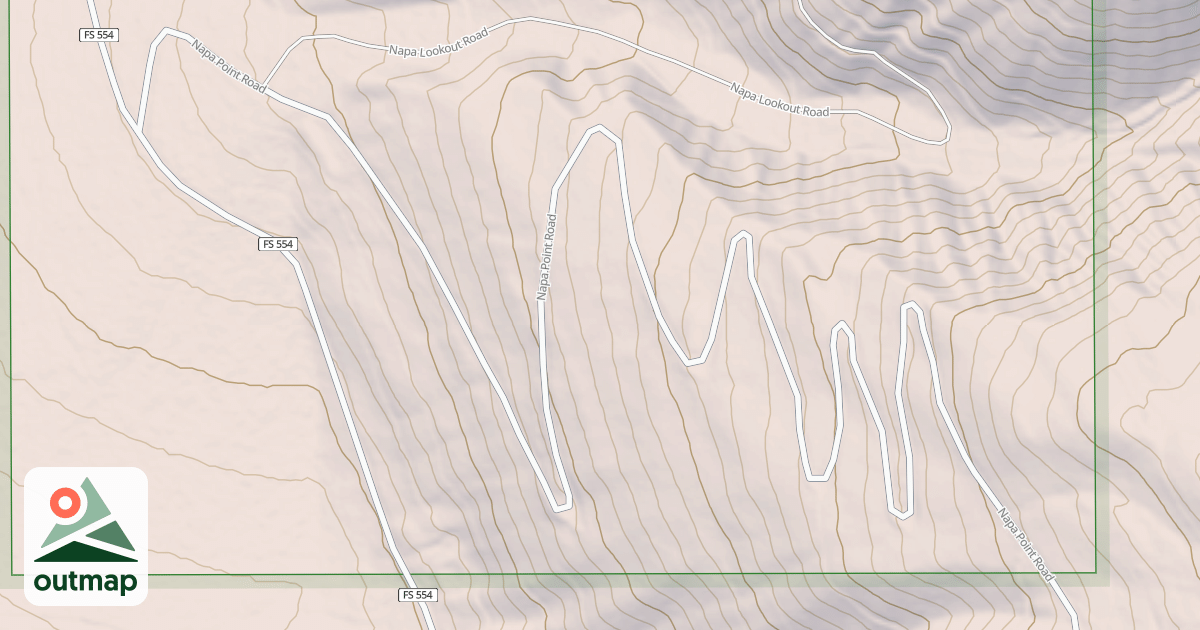 Map of NAPA LOOKOUT