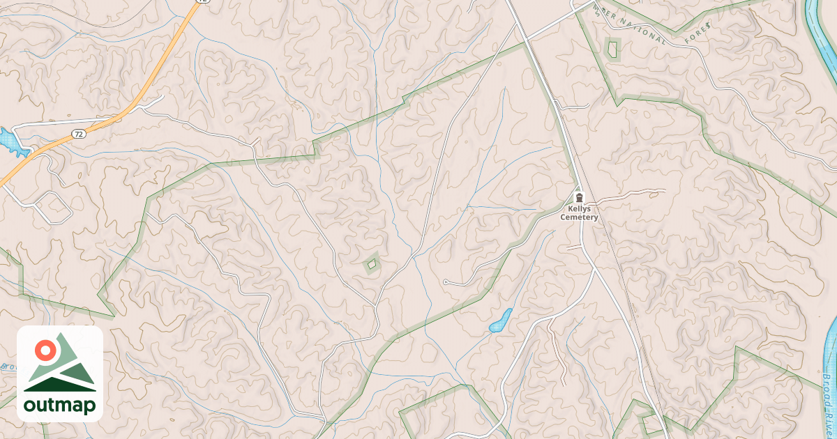 Map of CANE CREEK