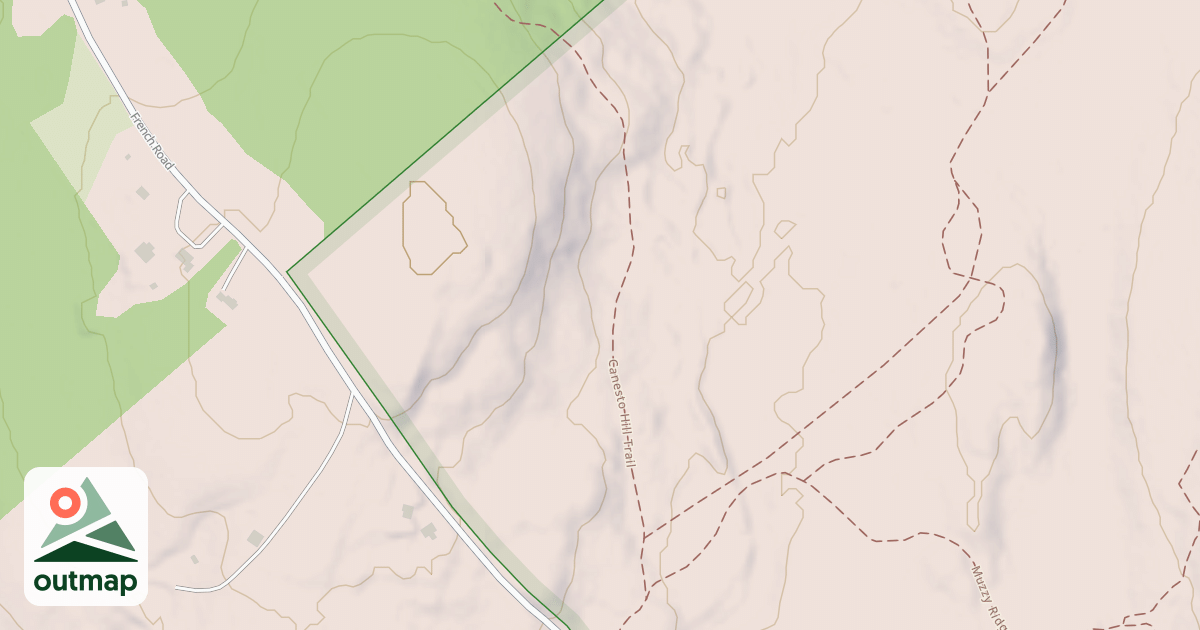 Map of Canesto Hill Trail