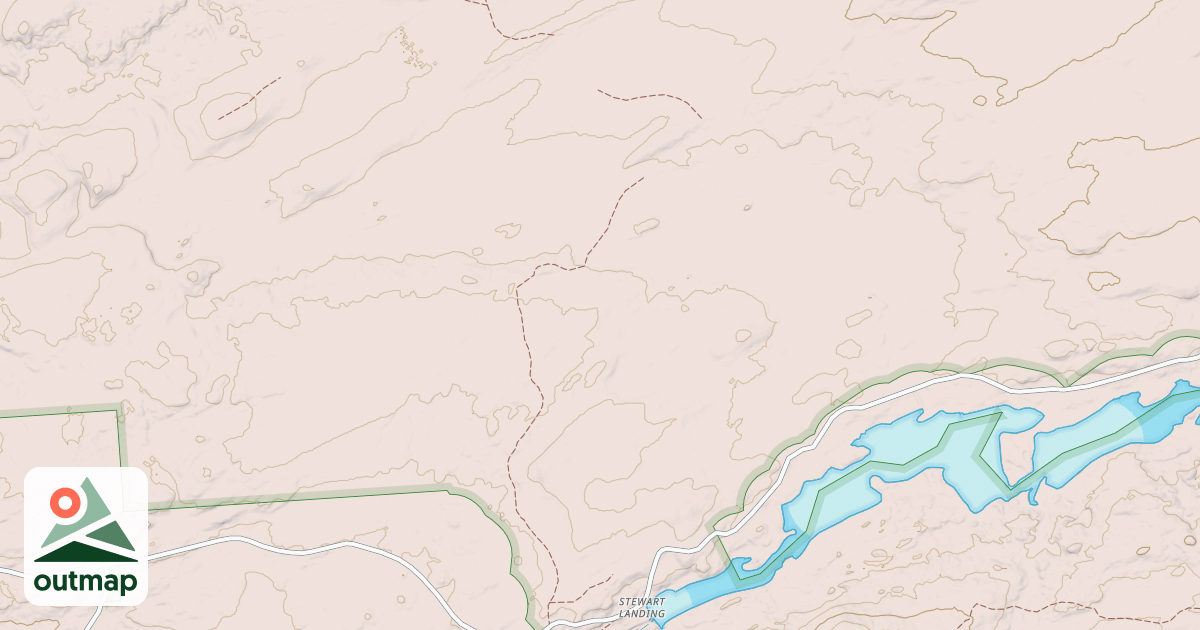 Map of Stewart Landing Trail