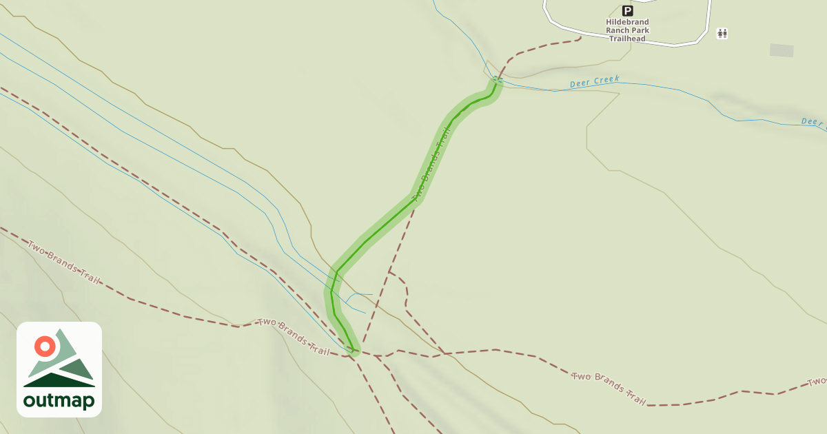 Map of Two Brands Trail