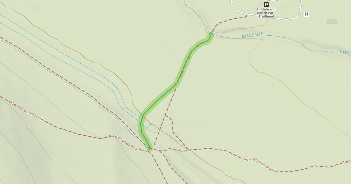 Map preview of Two Brands Trail