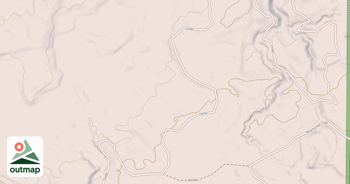Map of Straight Arrows Trail