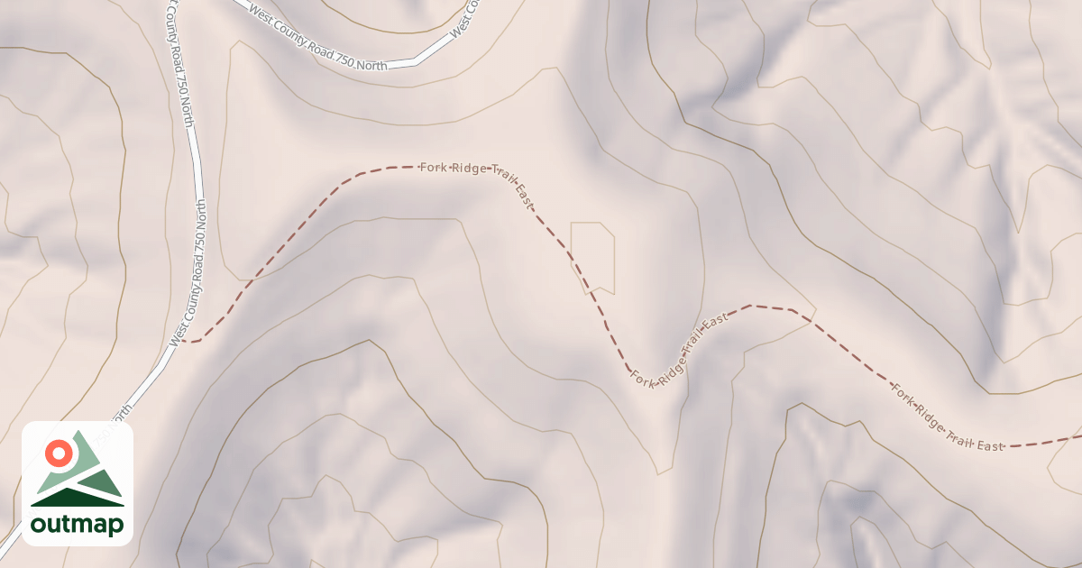 Map of UPPER BLIND HORSE