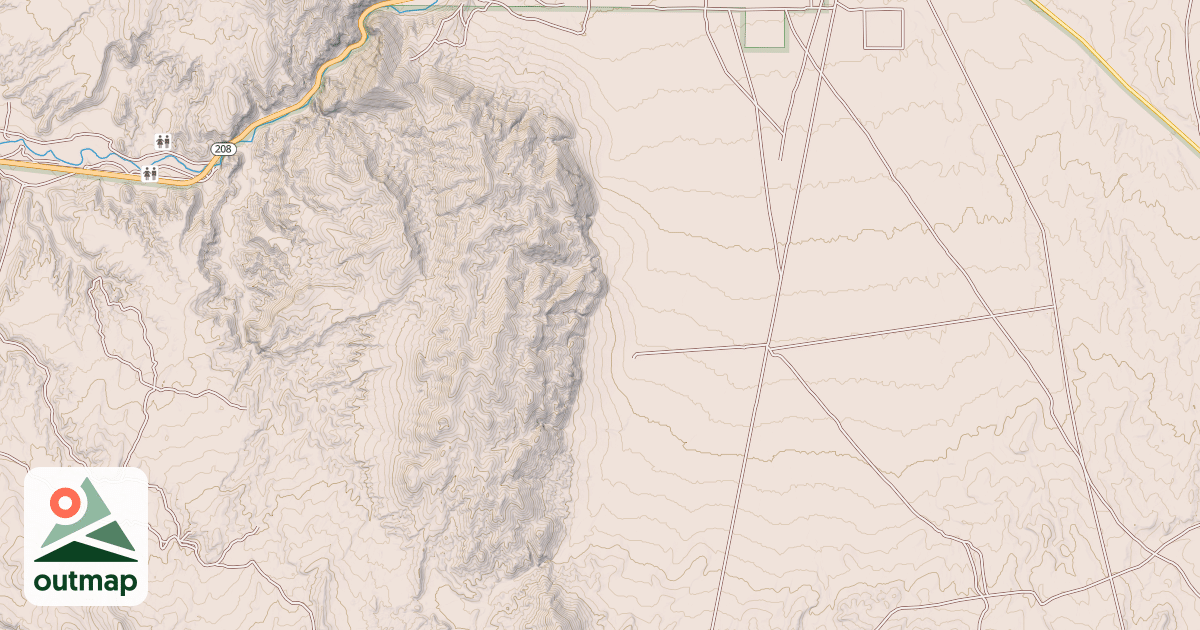 Map of DRAINAGE END TRAIL