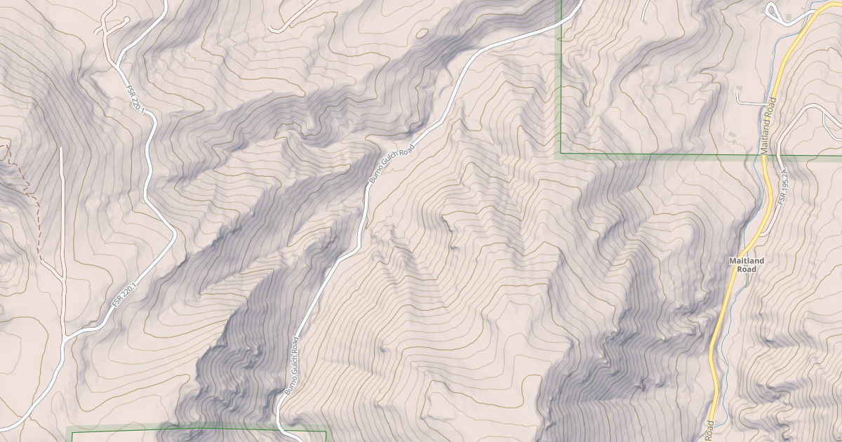 Map preview of BRUNO GULCH