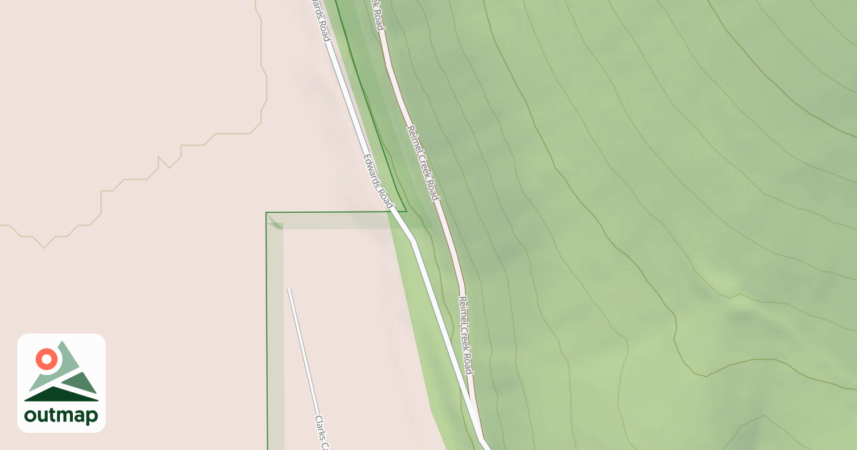 Map of (FDR) REIMEL CREEK