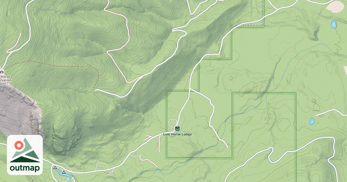 Map of (FDR) LOST HORSE