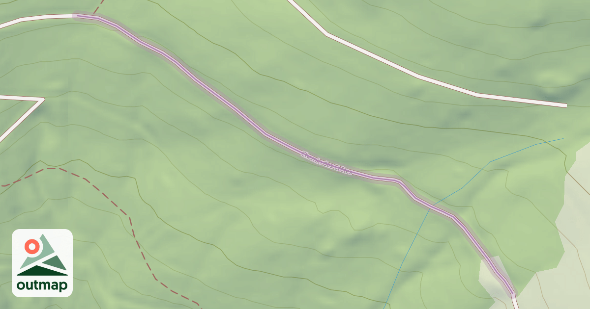 Map of Chemin des Crêtes