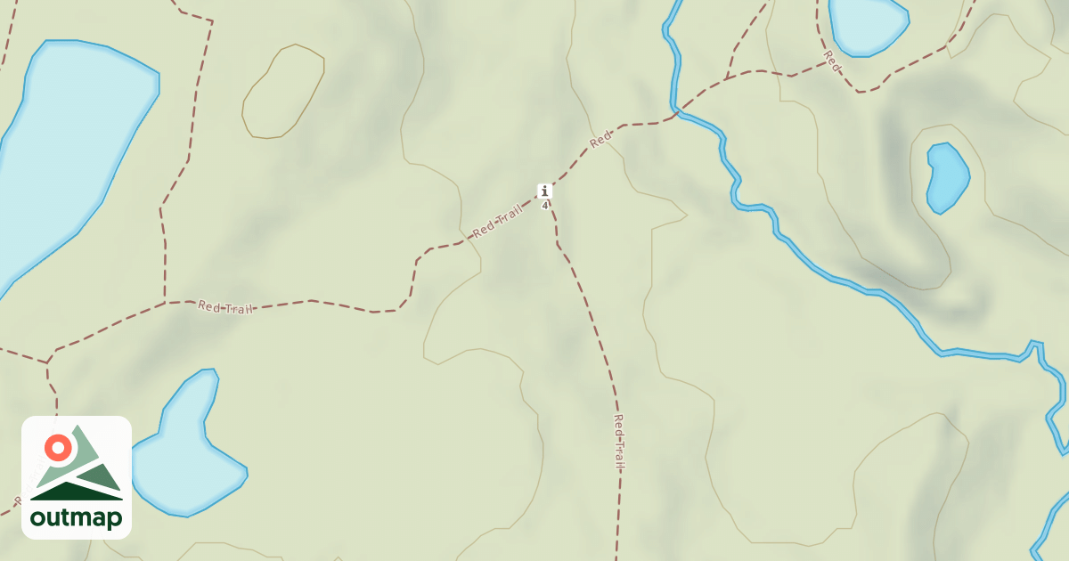 Map of Bald Mountain Rec. Area - Red Trail