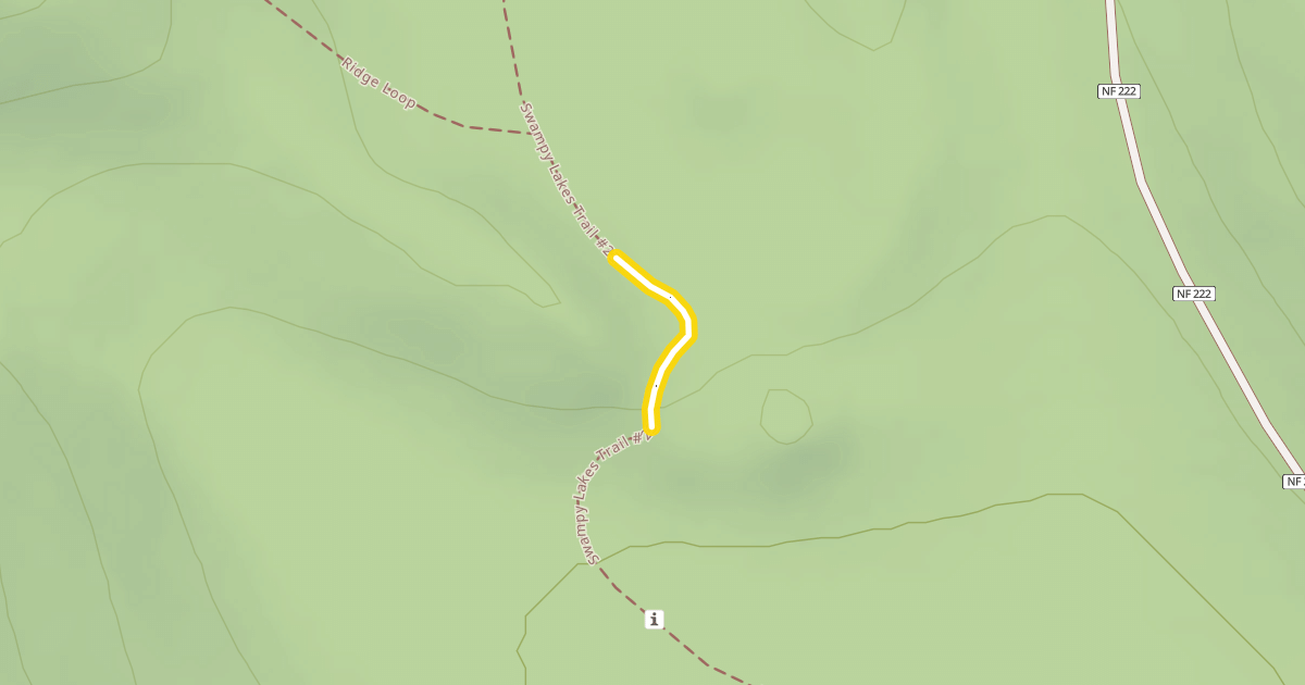 Map preview of Swampy Lakes Trail #23