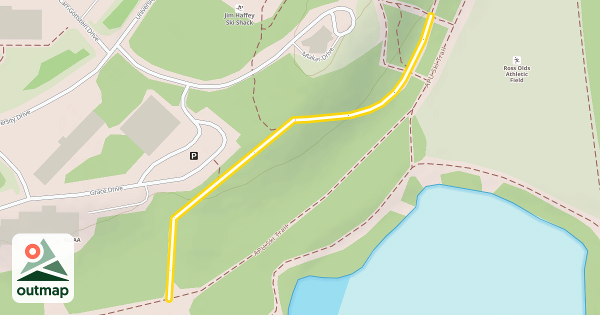 Map of APU Ski Trail