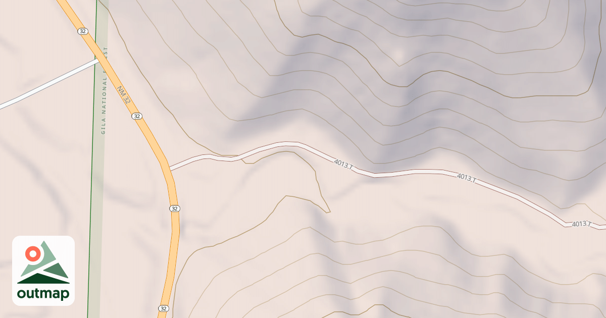 Map of 4013 T