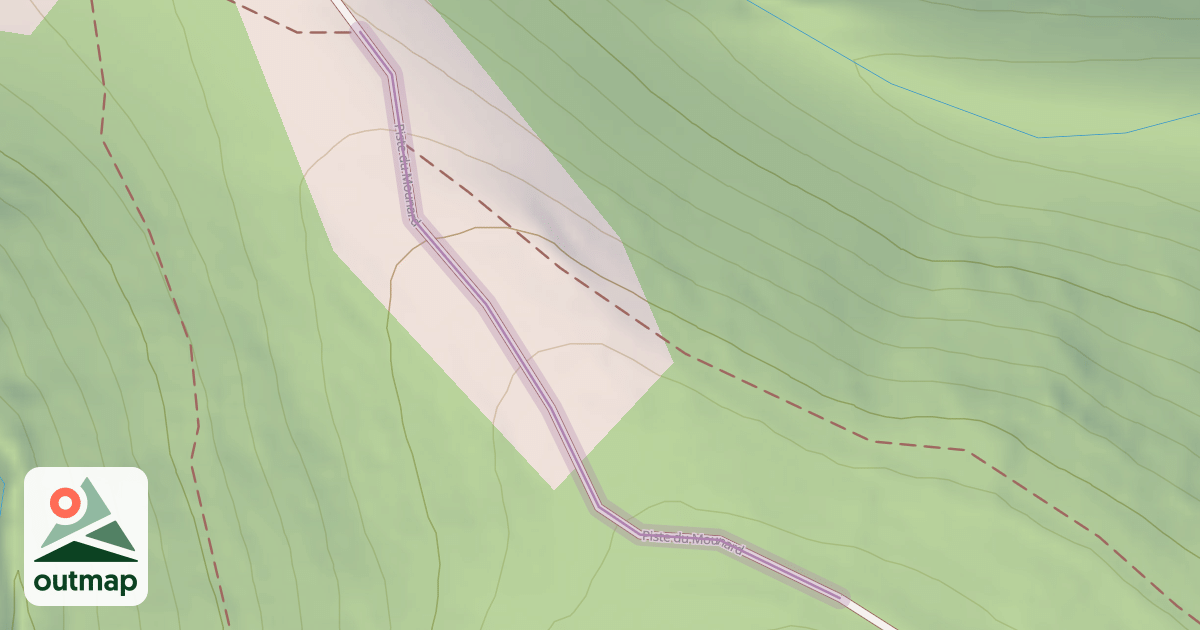 Map of Piste du Mounard