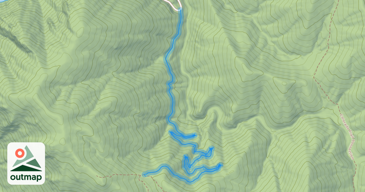 Map of Colorado Trail (Segment 1)