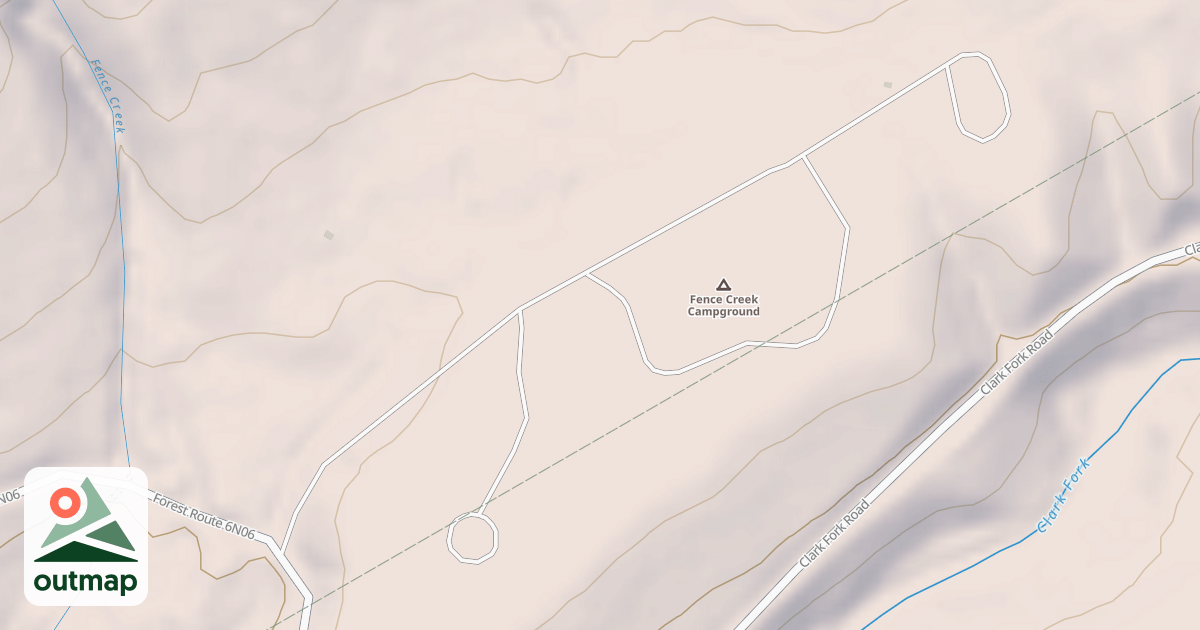 Map of FENCE CREEK CG ACCESS