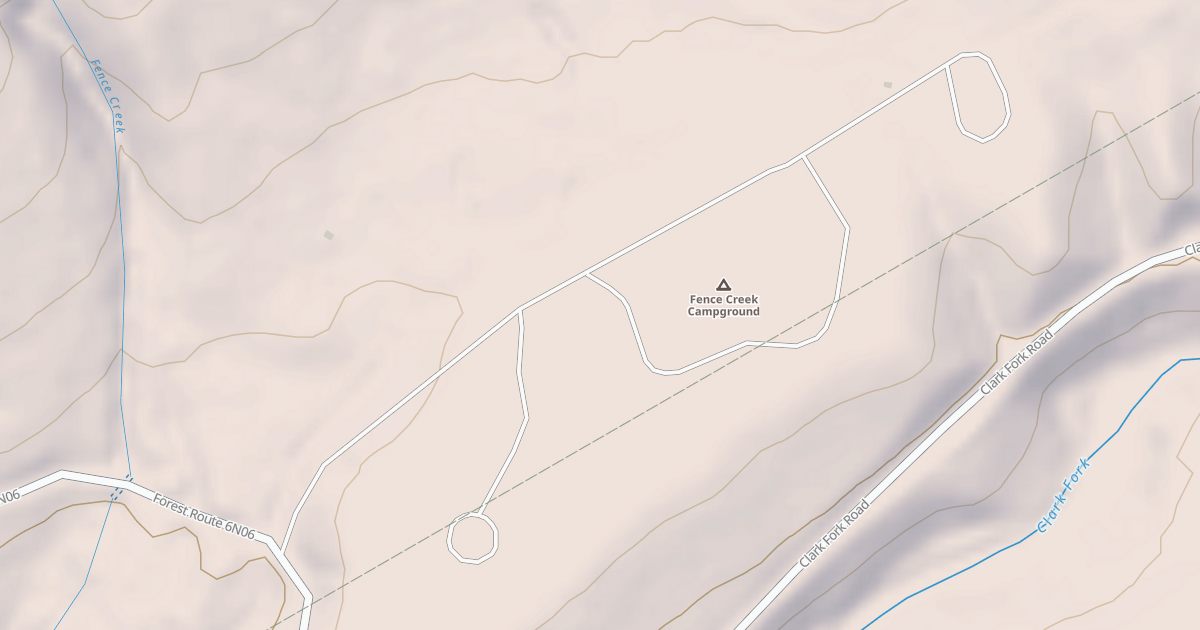 Map preview of FENCE CREEK CG ACCESS