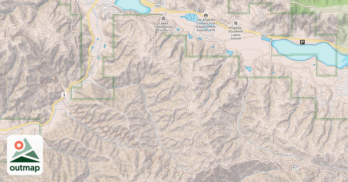 Map of LAKE HUGHES TRUCK TRL