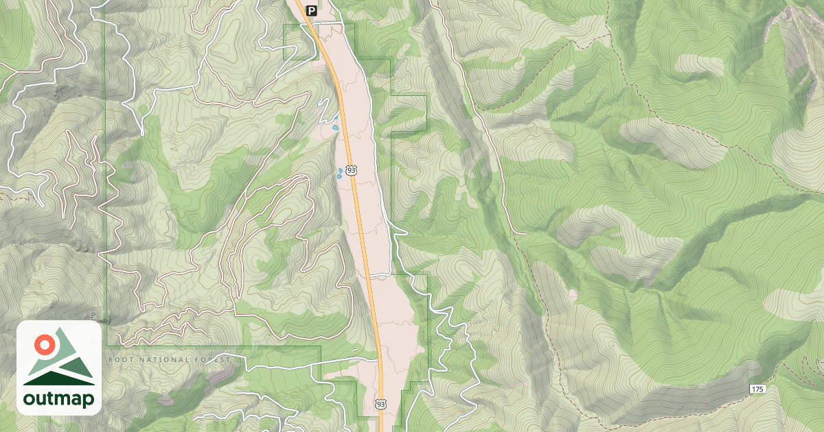 Map of (FDR) BITTERROOT BIG HOLE