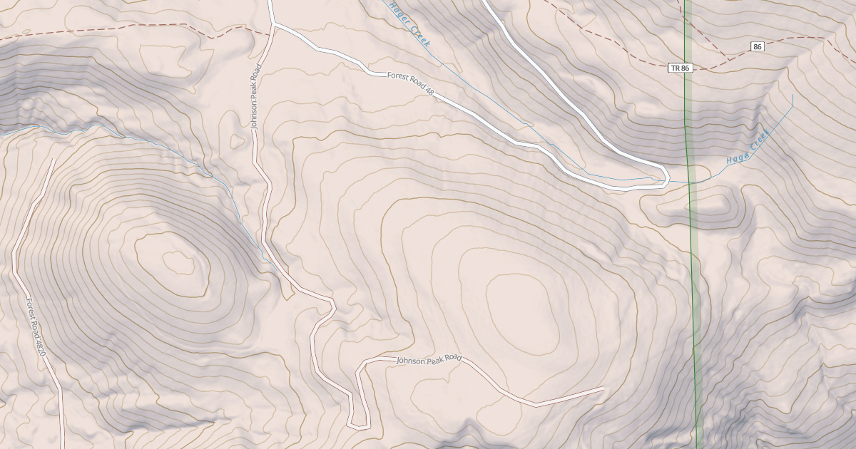 Map preview of JOHNSON PEAK