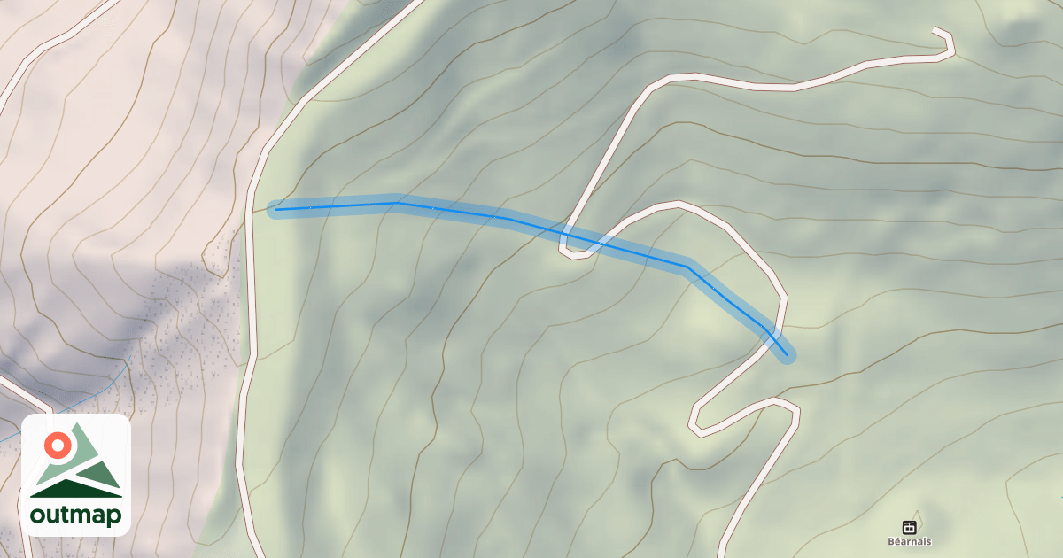Map of Coume Lounque