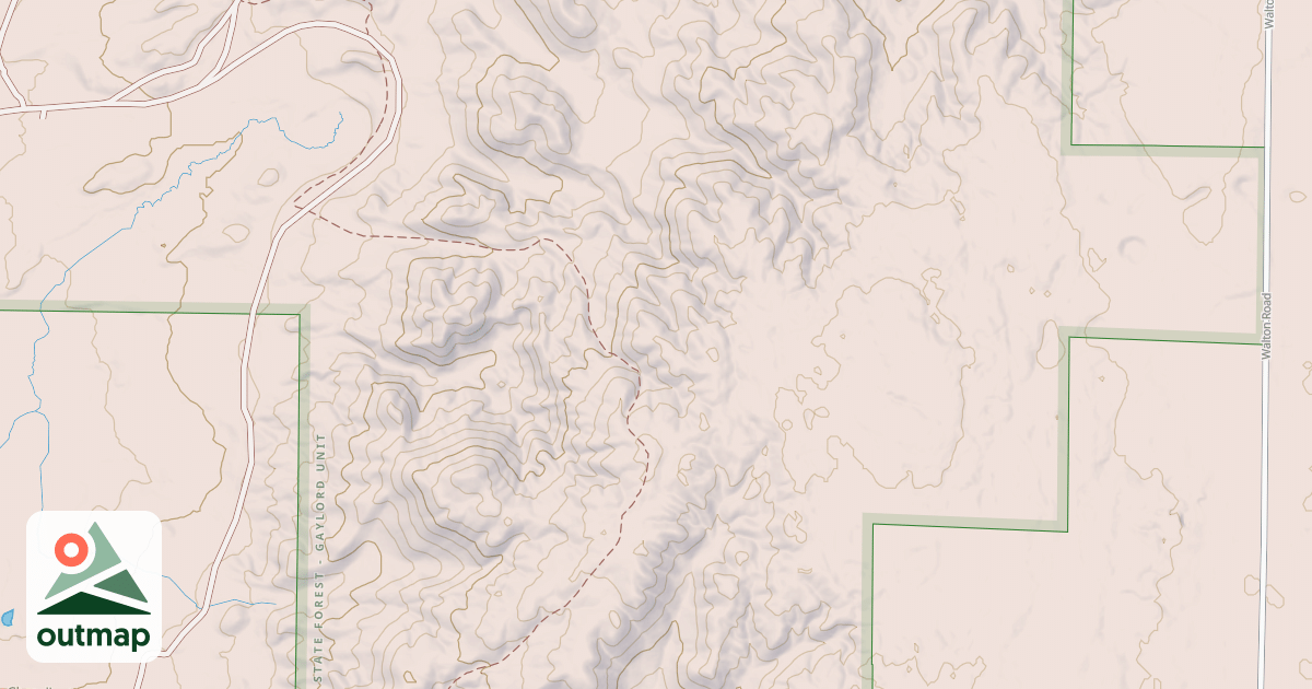 Map of Tomahawk To Kalkaska Mccct