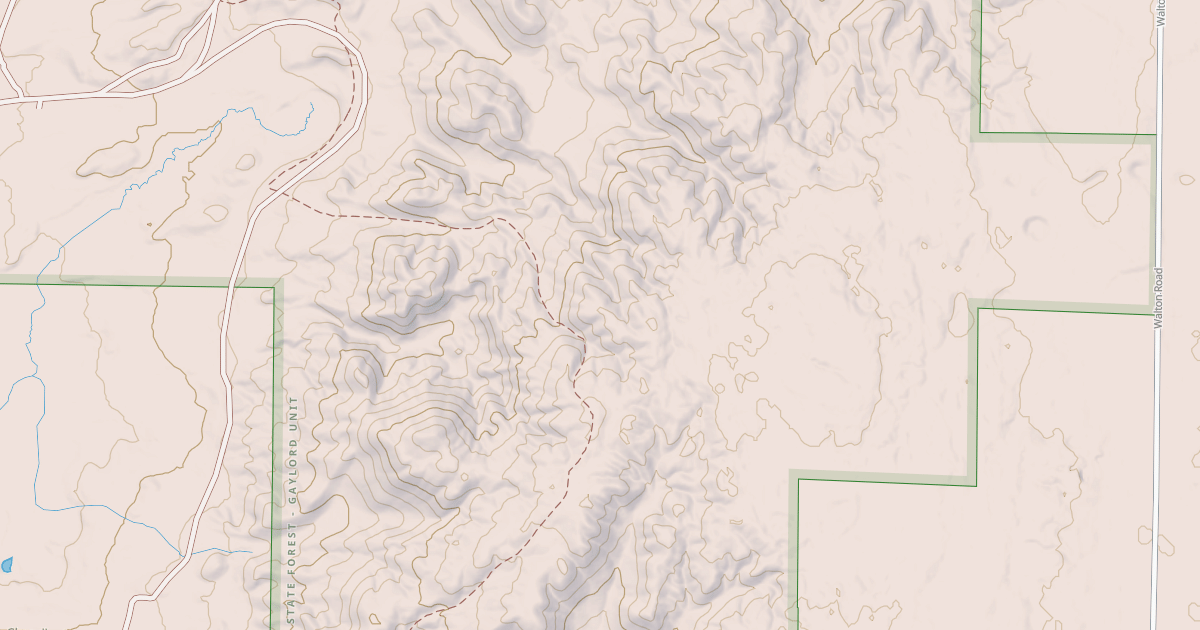 Map preview of Tomahawk To Kalkaska Mccct