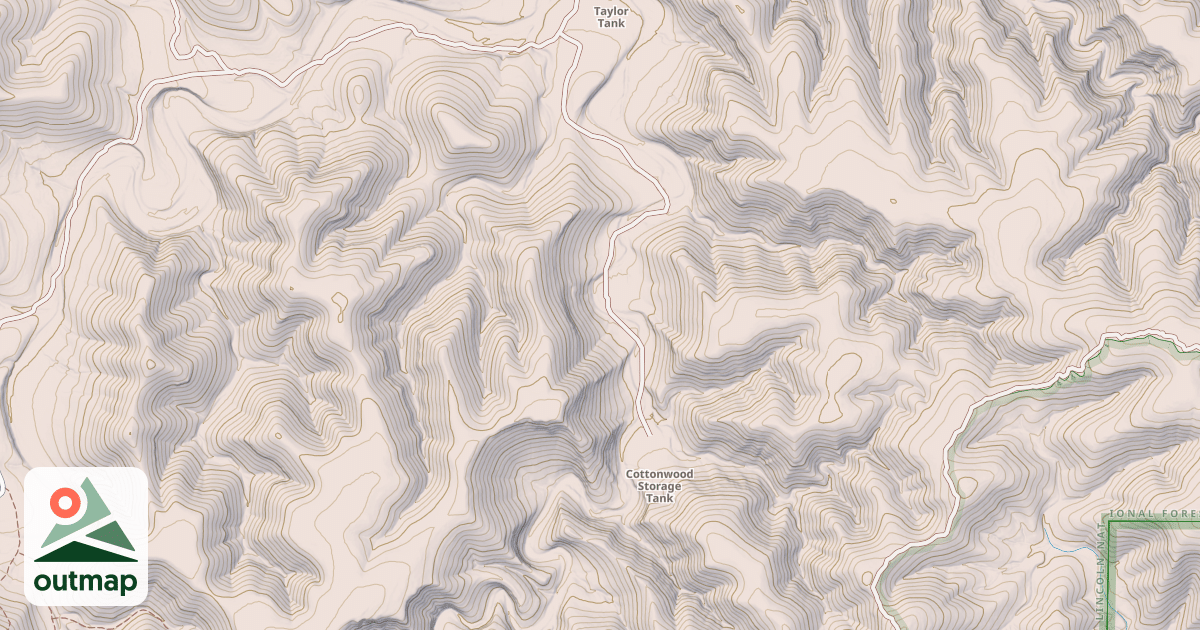 Map of COTTONWOOD