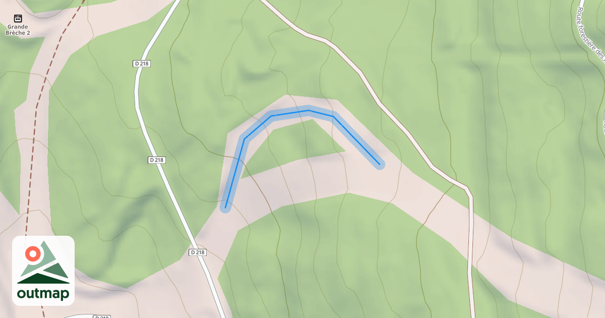 Map of Piste des anémones