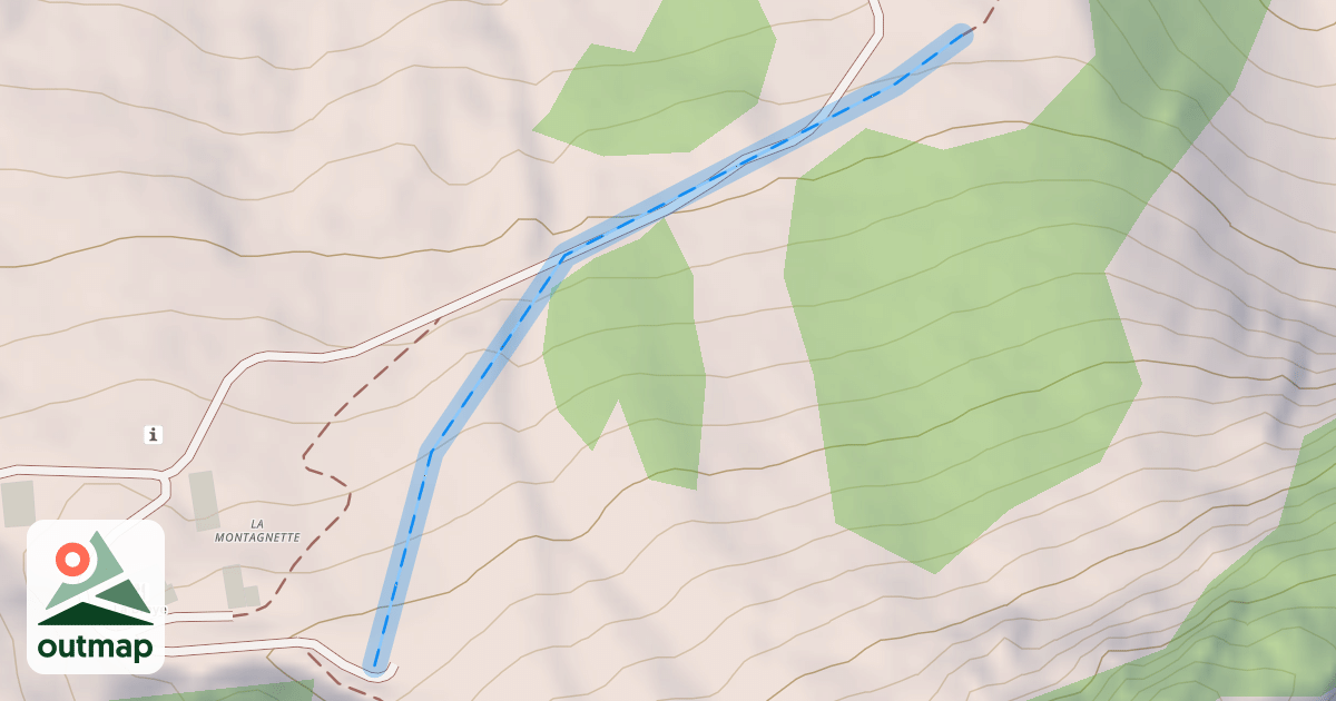 Map of (abandonné) piste 94