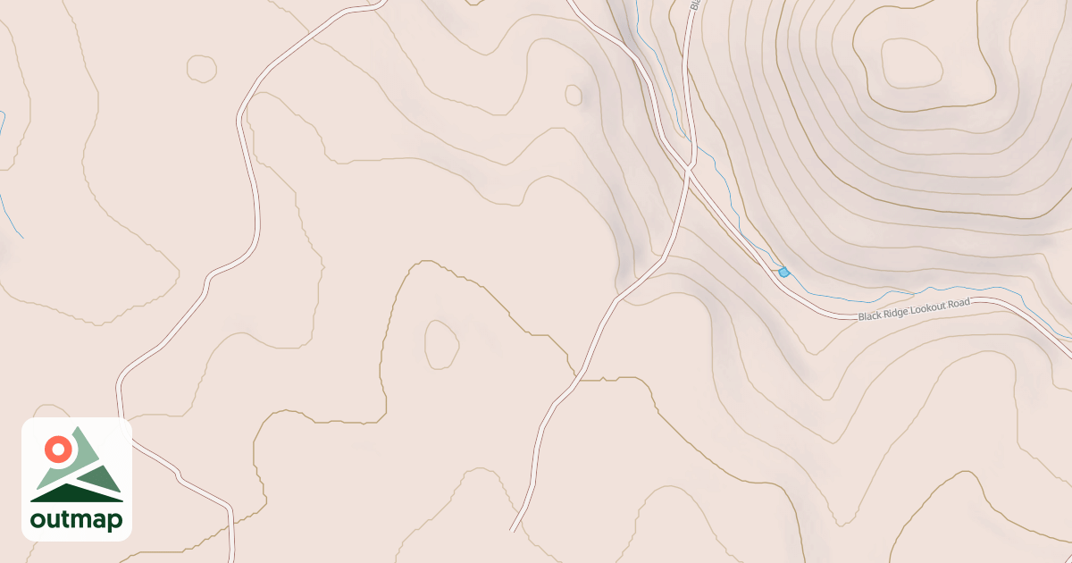 Map of BLACK GULCH SPUR