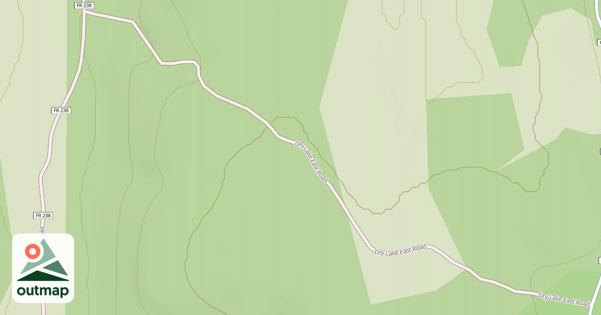 Map of DRY LAKE EAST