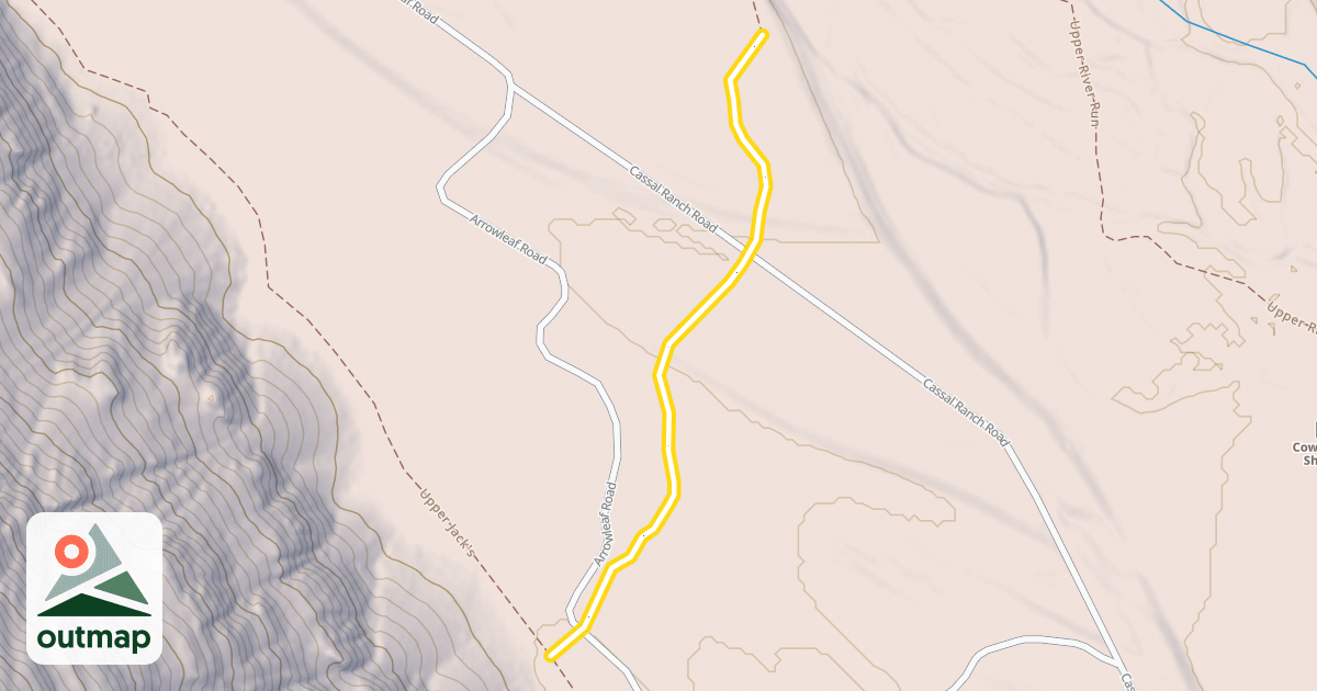 Map of Cassal Cutoff