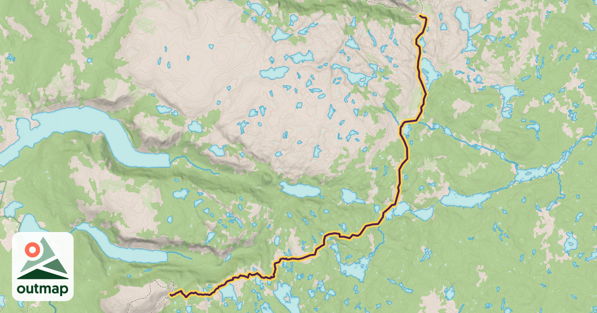 Map of Long Range Traverse