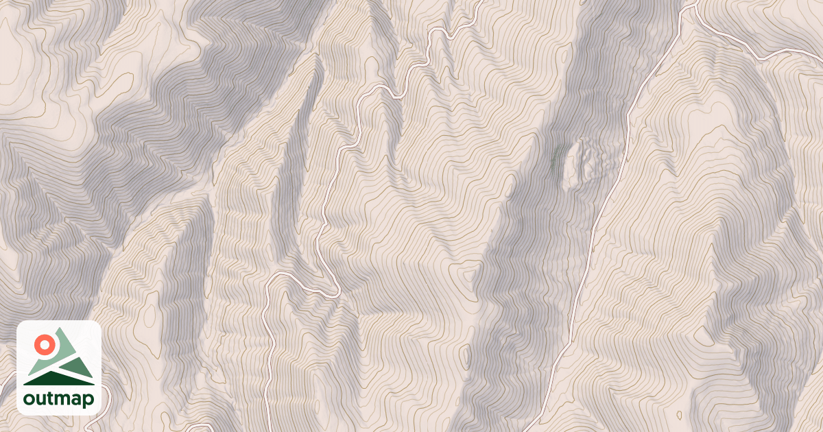 Map of WEST BROWNLEE SLOPE