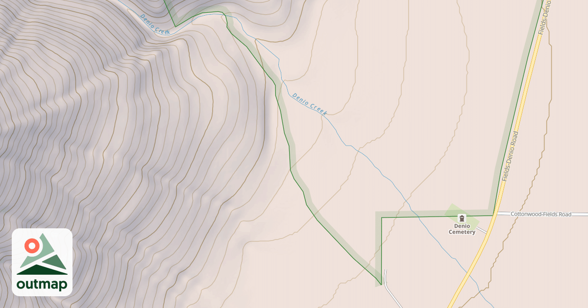 Map of Desert Trail  (Unmarked)