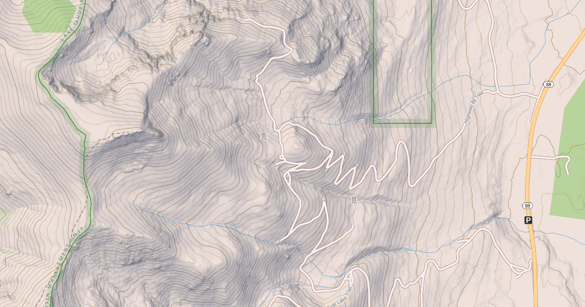 Map preview of CRATER LAKE TRAIL