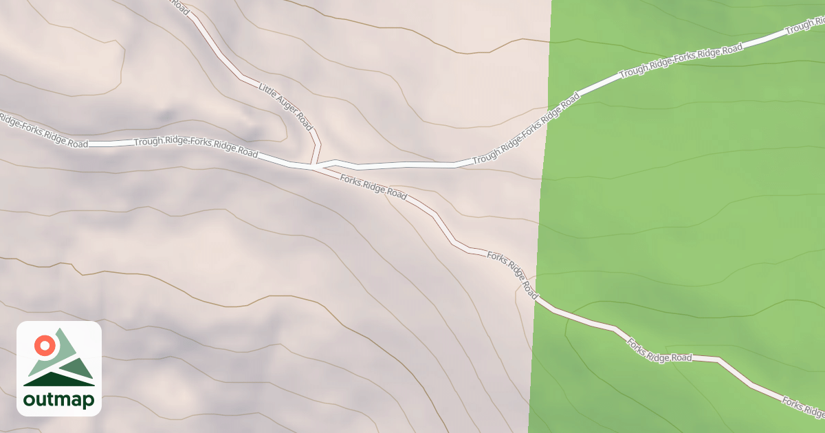 Map of FORKS RIDGE