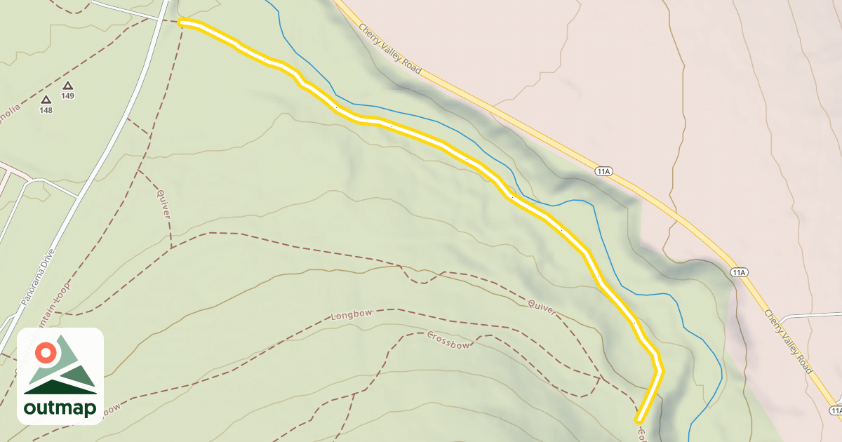 Map of Cobble Mountain Loop