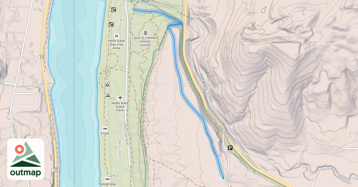 Map of Gunpowder Ridge