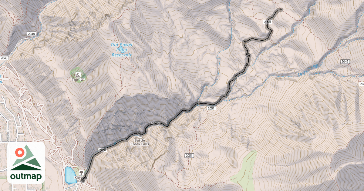 Map of Battle Creek Trail