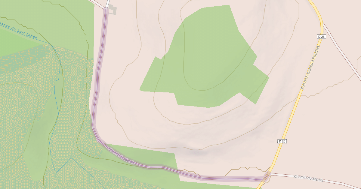 Map preview of Chemin du Marais