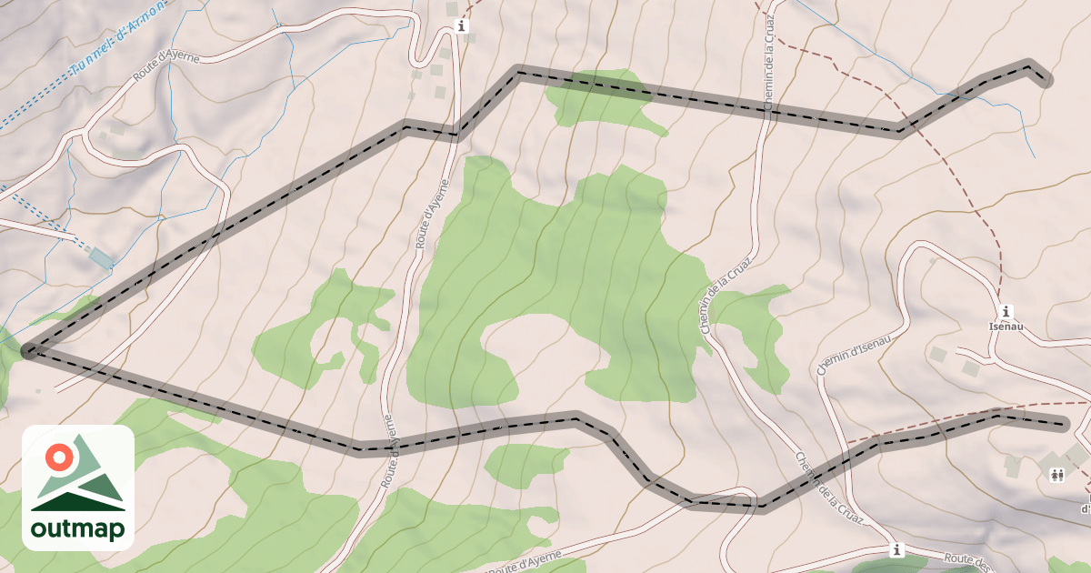 Map of (abandonné) piste