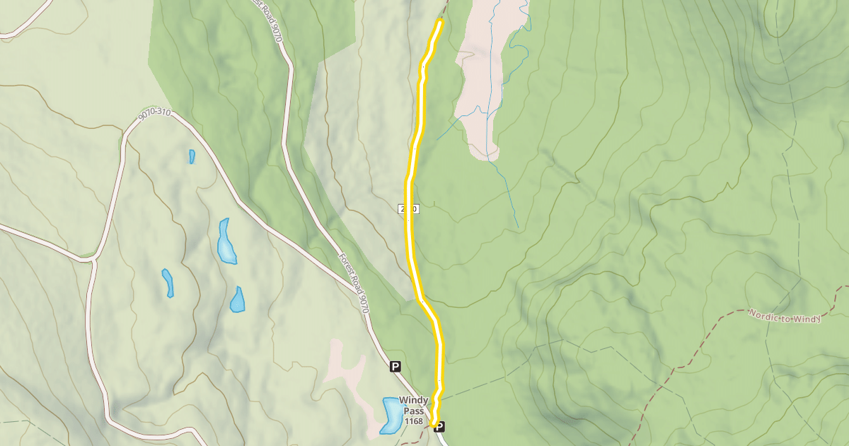 Map preview of Pacific Crest National Scenic Trail #2000