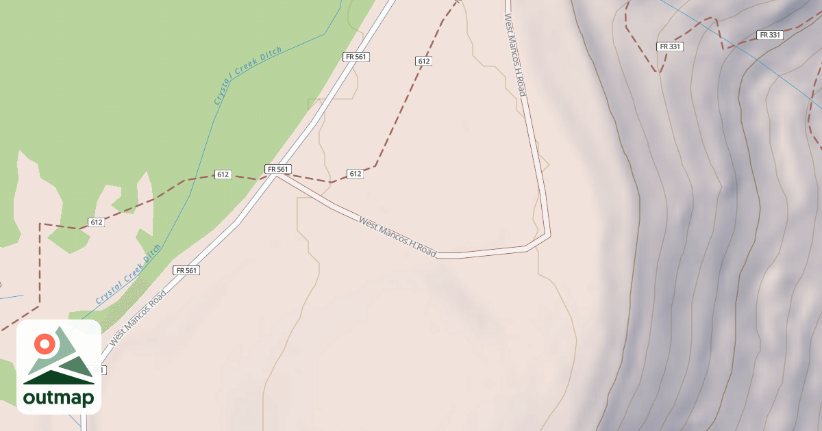 Map of WEST MANCOS H