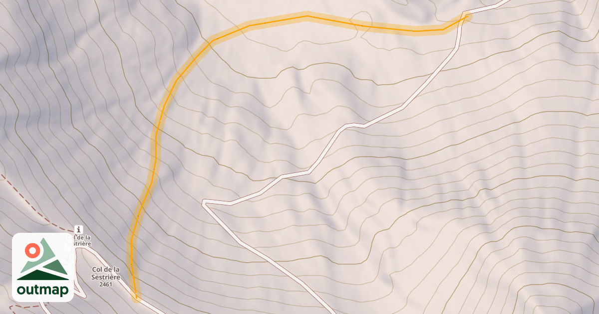 Map of Vallon de Seregnier Hors Piste