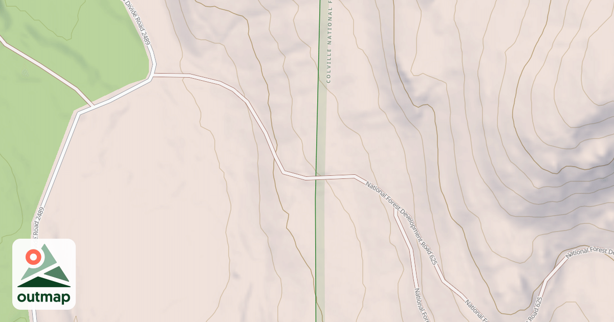 Map of TIMBER MTN LOOKOUT