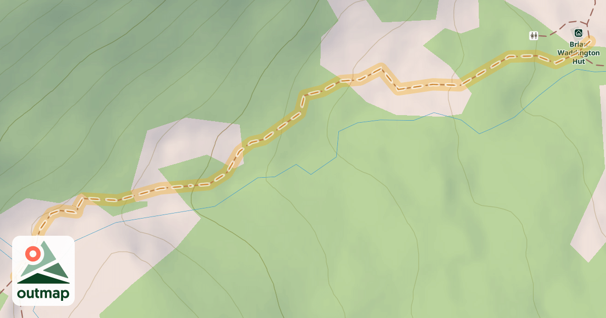 Map of Upper Lake Trail