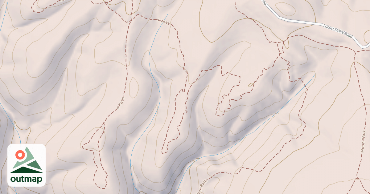 Map of USFS Motor Vehicle Use Map Trails 17443