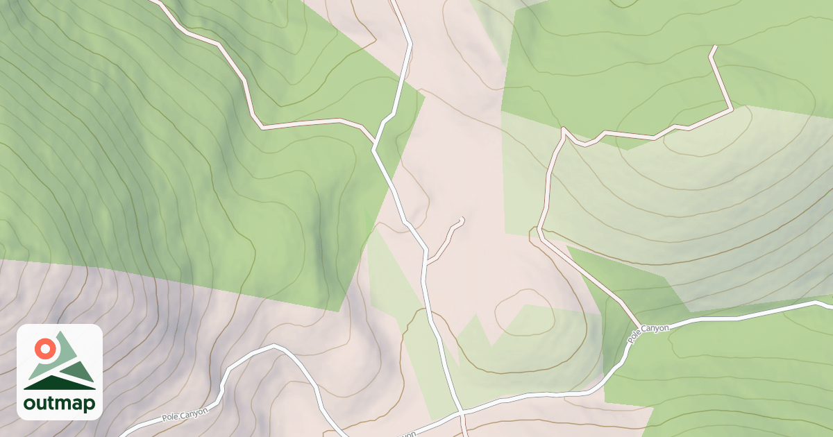 Map of POLE CREEK BENCH